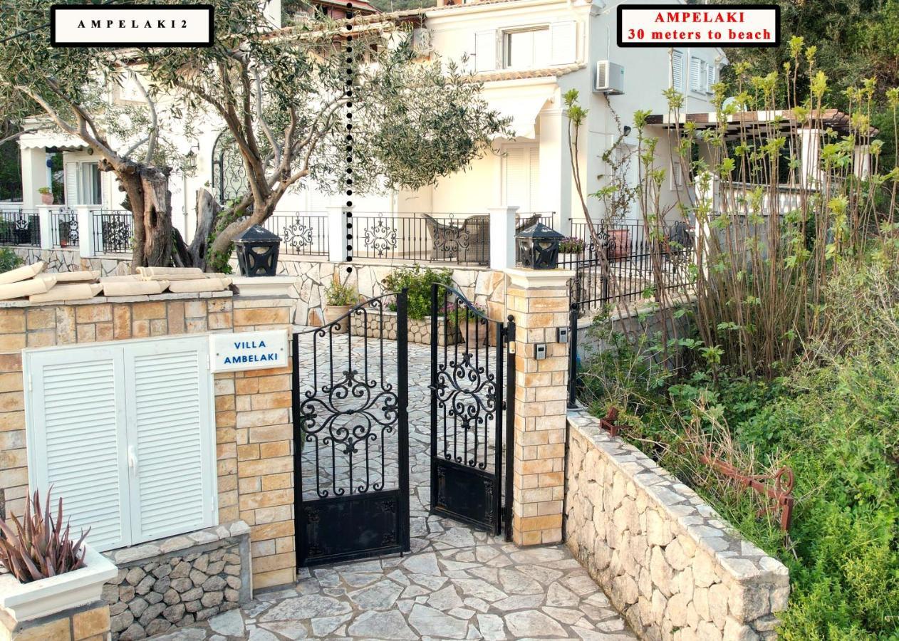 Villa Ampelaki "30 Meters To Beach" Palaiokastritsa Exterior foto